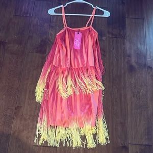 Southern Fried Chicks fringe dress. XS.